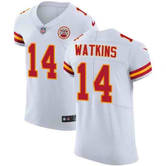 Nike Chiefs #14 Sammy Watkins White Mens Stitched NFL Vapor Untouchable Elite Jersey